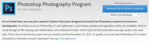 Adobe Photography Program offer
